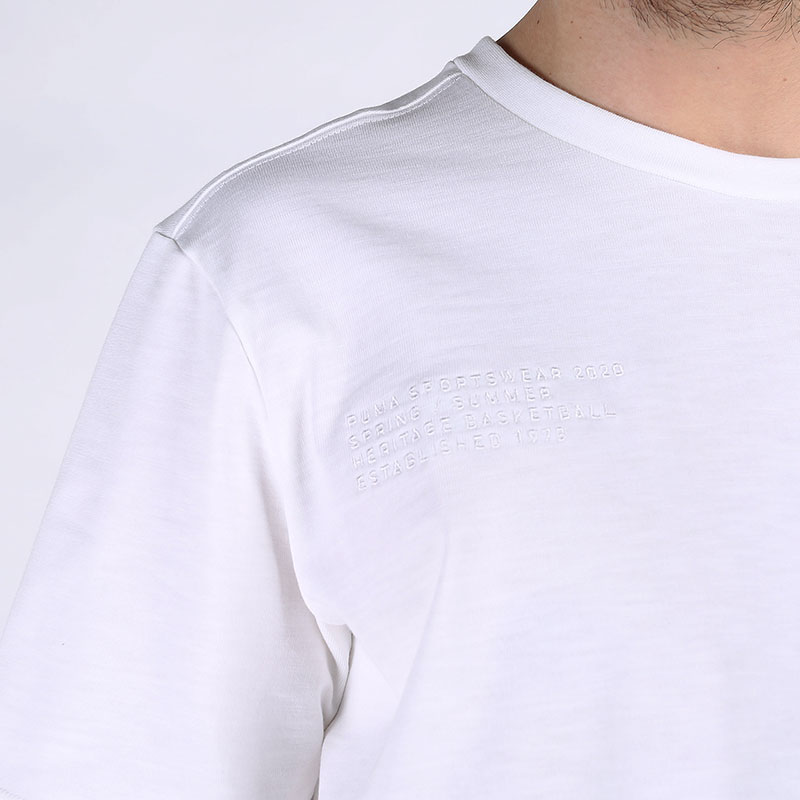 мужская белая футболка PUMA Pull Up SS Tee 59874004 - цена, описание, фото 3